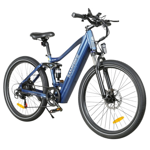 SAMEBIKE XD26-II elektryczny rower hybrydowy - Niebieski SAMEBIKE XD26-II elektryczny rower hybrydowy - Niebieski