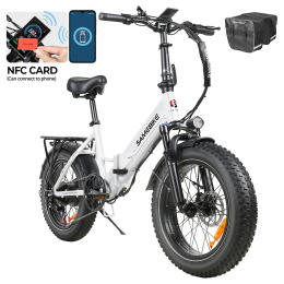 SAMEBIKE LOTDM200-II-FT elektryczny składany rower górski - Biały