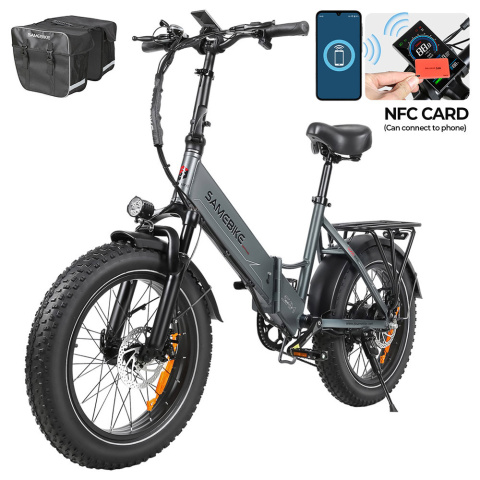 SAMEBIKE LOTDM200-II-FT elektryczny składany rower górski - Szary SAMEBIKE LOTDM200-II-FT elektryczny składany rower górski - Szary