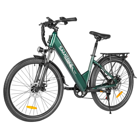 SAMEBIKE RS-A01 Pro-T elektryczny rower miejski - Zielony SAMEBIKE RS-A01 Pro-T elektryczny rower miejski - Zielony